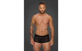 Noir Handmade Mens Leopard Flock Short Shorts