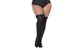 Mapale Sexy Womens Thigh Highs Vinyl Gloss Black