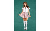 Teachers Pet 3 Piece Pink Private School Girl Costume