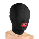 BDStyle Disguise Open Mouth Hood with Padded Blindfold Black Large