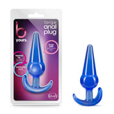 Blush Novelties B Yours Large Anal Plug 12.2cm Blue