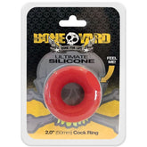 C1R Releasing Boneyard Ultimate Stretchy Silicone Cock Ring Red