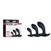 Excellent Power Kick Up Anal Trainer Butt Plugs 3 Sizes Set Black
