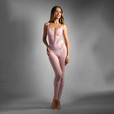 Fantasy Lingerie Sheer Fantasy Dream Come True Body Stockings Baby Pink