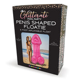 Little Genie Glitterati Penis Pool Float Pink 180cm