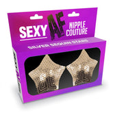 Little Genie Sexy AF Star Shape Nipple Couture Sequin Reusable Pasties