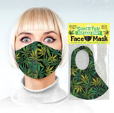Little Genie Super Fun POT LEAF Novelty Face Mask