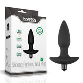 Lovetoy Anal Indulgence Collection Silicone Fantasy Vibrating Anal Plug Black