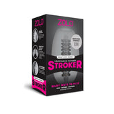 Zolo Grey Mini Bubble Squeezable & Textured Stroker Grey