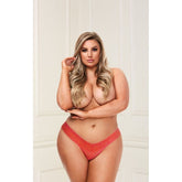 Baci Lingerie Low Rise Sexy Womens Lace Thong Orange