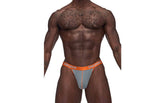 Male Power Casanova Uplift Stretchy Micro Mens Thong Grey