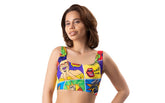 Mememe Lingerie Comics Insta Sexy Womens Crop Top