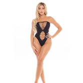 Pink Lipstick Treat Me Right Seamless Adult Womens Bodysuit One Size