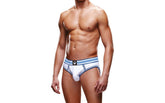 Prowler Open Back Sexy Mens Brief White/Blue
