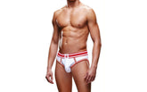 Prowler Stylish Open Back Mens Brief White/Red