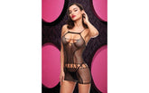 Lapdance Lingerie Sexy Womens Fishnet Mini Dress Black OS