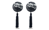 Lovetoy Reusable Black Lace Round Tassel Nipple Pasties