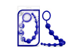 Luxe Silicone 10 Anal Pleasure Beads Indigo