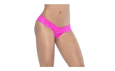 Mapale Peekaboo Crotchless Sexy Womens Thong Pink