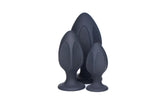 Master Series Triple Juicers Silicone Anal Plug Set Black