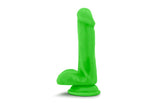 Neo Dual Density Realistic Cock With Balls 6 Inch Neon Green