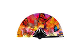 Neva Nude Butterfly Garden Blacklight Folding Fan