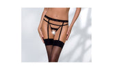 Passion Lingerie Shelly Crotchless Style Womens Thong S / M Black