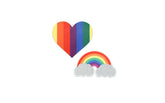 Peekaboo Pride Glitter Rainbows & Hearts Womens Pasties