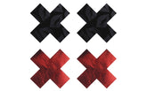 Peekaboo Stolen Kisses X Womens Sexy Pasties Red & Black