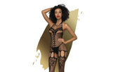 Penthouse Lingerie Fancy Me Womens Bodystocking Black