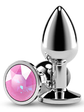 NS Novelties Rear Assets Silver Coloured Gem Butt Plug Small