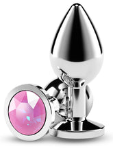 NS Novelties Rear Assets Silver Coloured Gem Butt Plug Medium