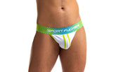 Sport Fucker Jersey Sexy Mens Jock Strap Green and White