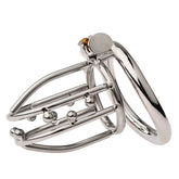 BDStyle Chastity Opening Cage With Chastity Lock Flat Ring