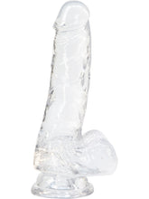 BMS Factory Crystal Addiction 7 Inch Clear Dildo with Balls