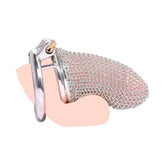 BDStyle Metal Chastity Cage Mesh Male Locks Devices Medium