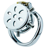 BDStyle Rivet Screw Cover Mens Chastity Lock Cage With Flat Ring