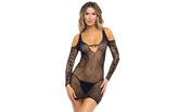 Rene Rofe Between The Lines Sexy Womens Dress One Size Black