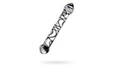 Sexus Duo Black Swirl Glass Dildo 20.5cm