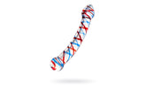 Sexus Curved Glass Dildo 20cm Blue & Red
