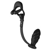 BDStyle Silicone Vibrating Cock Ring with Thread Anal Vibrator