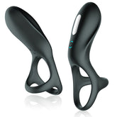 BDStyle 10 Functions Vibrating Cock Ring with Three Ring