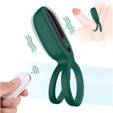 S-Hande Squidward 9 Functions Vibrating Cock Ring Green