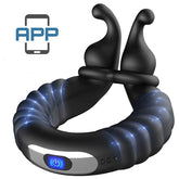 BDStyle Snails 10 Functions Vibrating Dual Penis Ring