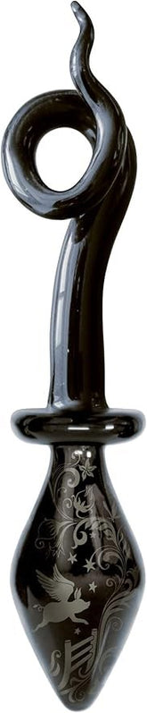 Icon Brands Fashionistas Glass Pig Tail Butt Plug Small