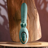 Evolved THRUST INTO ECSTASY Thrusting and Rotating G Spot Vibrator Green