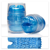 Fleshlight Quickshot Alien Blue Metallic Mouth and Butt Mens Masturbator