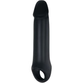 Adam And Eve Adams Fantasy Penis Extension Sleeve With Ball Strap Black