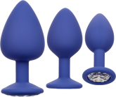 California Exotics Cheeky Gems Anal Plug Set Purple