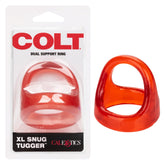 Colt Xl Snug Tugger Stretchy Mens Cock Ring Red